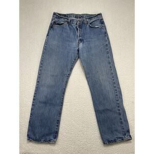 LEVIS 501xx Mens 34x30 (Actual 32x30) Vintage Blue Denim Regular Fit Straight